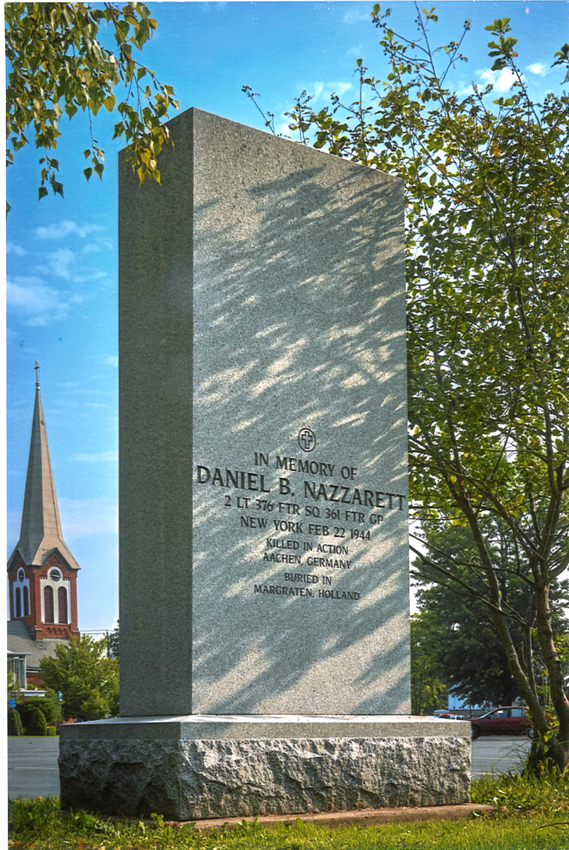 14HH Cemetery Monument rear